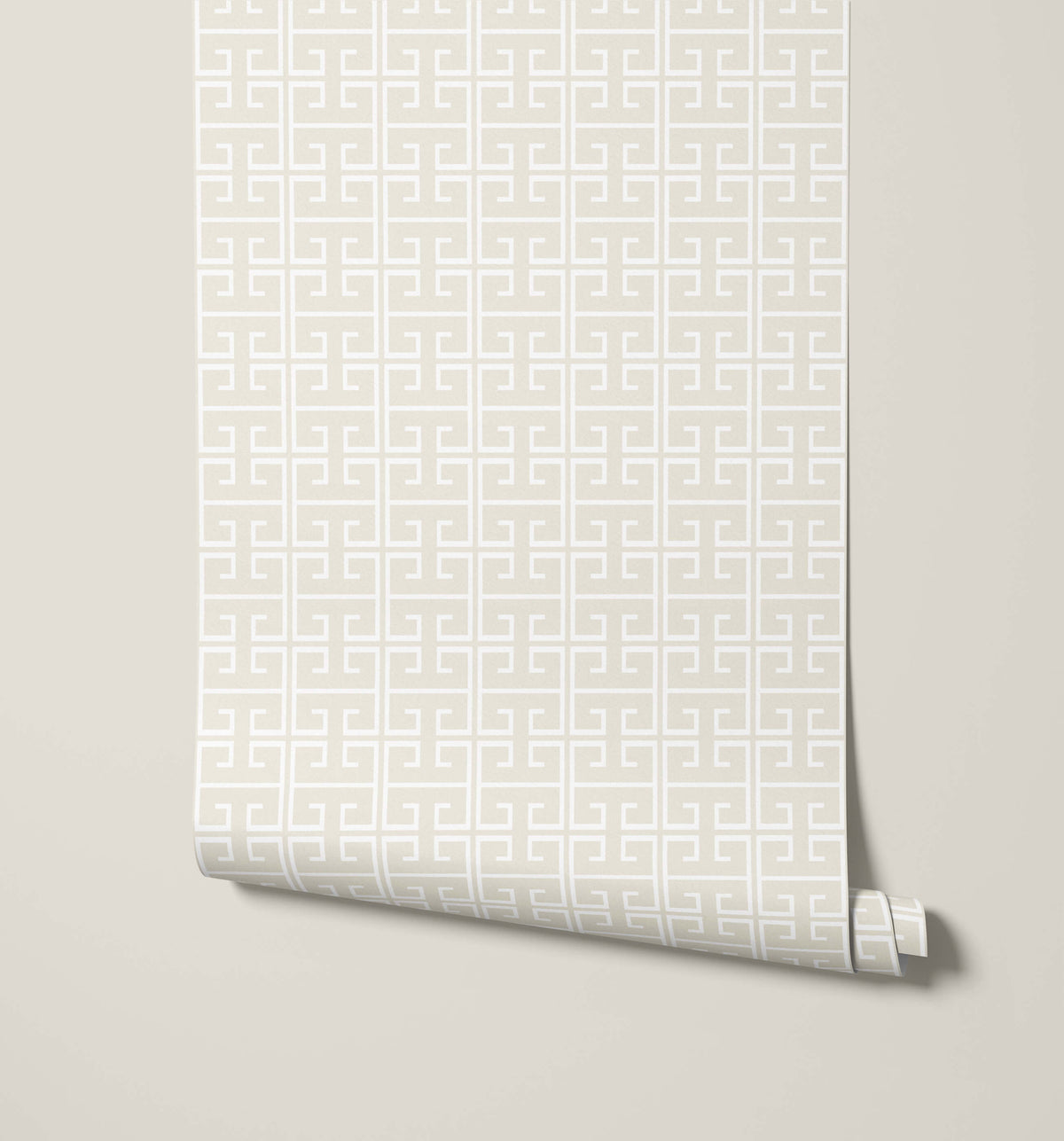 Theo Greek Key Geometric Wallpaper