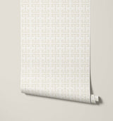 Theo Greek Key Geometric Wallpaper
