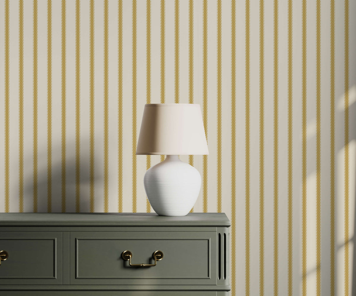 Watson Ticking Stripe Wallpaper