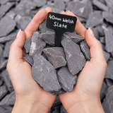Welsh Green Crushed Slate Chippings 40mm Bulk Bag