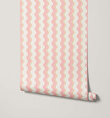 Wiggle Wavy Stripe Wallpaper