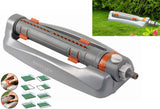 Metal Variable-Width Oscillating Sprinkler White Line