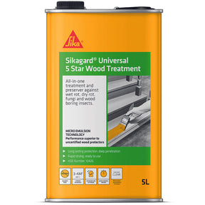 Sikagard® Universal 5 Star Wood Treatment - Comprehensive Protection Against Wood Rot